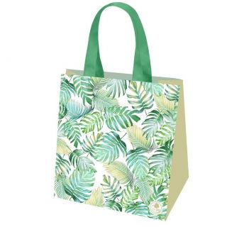 Torba na zakupy - Liście Boho - 34 x 34 x 22 cm