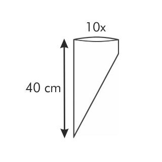 Woreczek do zdobienia - DELÍCIA - 40 cm - 10 szt.