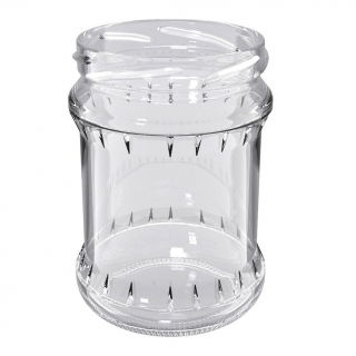 Słoiki zakręcane szklane, słoje - fi 82 - 500 ml ze złotymi zakrętkami - 8 szt.
