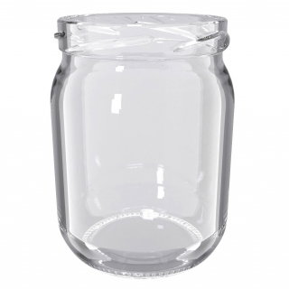 Słoiki zakręcane szklane na ogórki - fi 82 - 540 ml z zakrętkami - 8 szt.