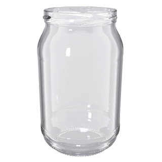 Słoiki zakręcane szklane na ogórki - fi 82 - 900 ml z zakrętkami - 8 szt.