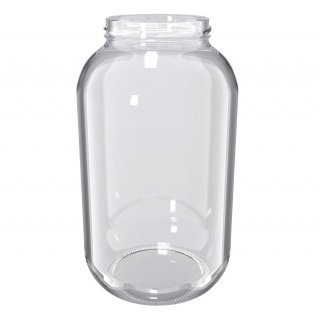 Słoje zakręcane szklane, słoiki - fi 100 - 4,25 l + zakrętki białe - 16 szt.