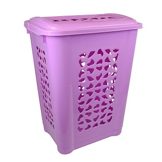 Kosz do bielizny - Per - 60 litrów - liliowy