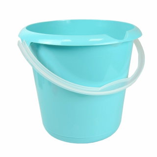 Wiadro z wylewką - Mika - 10 l - wodny niebieski