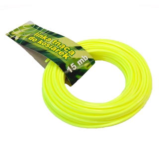 Żyłka tnąca do podkaszarki, linka tnąca - 2.4 mm, 15m - kwadratowa