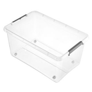 Pojemnik z pokrywą - Lars - 40 litrów - transparentny