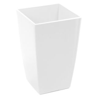 Osłonka kwadratowa wysoka Finezja - 12,5 cm - biała
