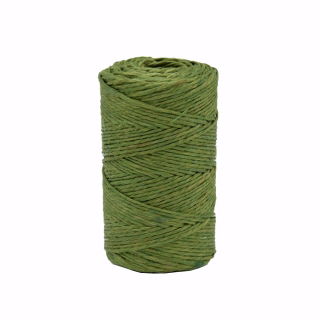 Nić lniana - nabłyszczana, zielona - 50g/60m