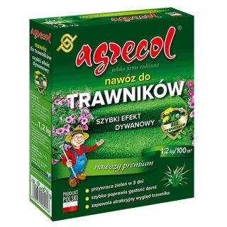 Nawóz pobudzający wzrost trawnika - Szybki efekt dywanowy - Agrecol - 1,2 kg
