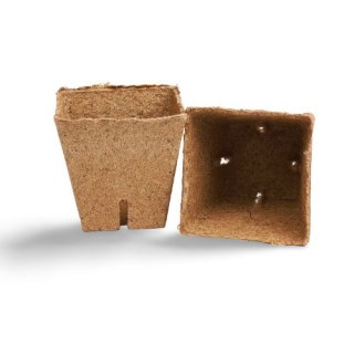 Doniczka torfowa kwadratowa 8 x 8 cm śr. - 1200 szt.