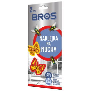 Dekoracyjna naklejka przeciw muchom - alternatywa dla lepu - BROS - 2 szt.