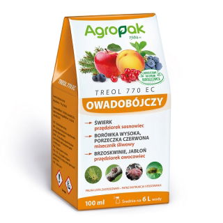 Treol 770 EC - na przędziorki i miseczniki, dopuszczony do upraw ekologicznych - Agropak - 100 ml