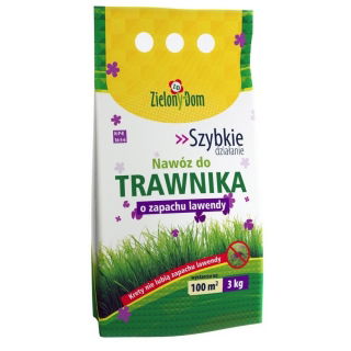Nawóz do trawnika - zapach lawendy - Zielony Dom - 3 kg