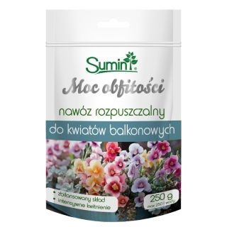 Nawóz rozpuszczalny do kwiatów balkonowych - Moc obfitości - Sumin - 250 g