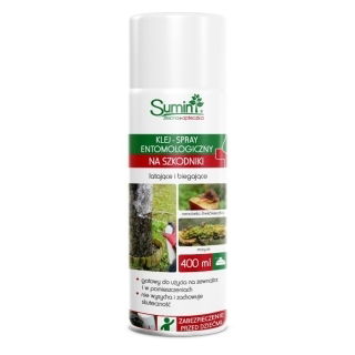 Klej entomologiczny spray - wygodny w użyciu, zwalcza owady biegające i latające - Sumin - 400 ml