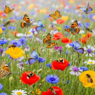 Mieszanka roślin przyjazna motylom, pszczołom, trzmielom i owadom zapylającym - 500 g