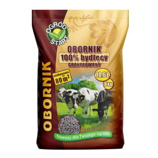 Ogród Start - Obornik bydlęcy granulowany - ekologiczny - 8 kg