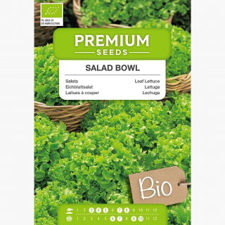 BIO Sałata liściowa - Salad Bowl - Certyfikowane nasiona ekologiczne