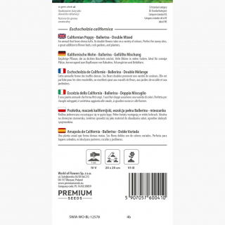 Pozłotka, eszolcja pełna Ballerina - mieszanka - 650 nasion