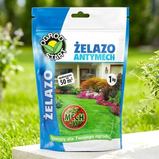 Żelazo - antymech - najbardziej skuteczny nawóz na mech - Ogród-Start - 1 kg