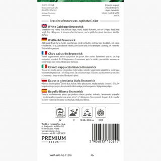 Kapusta biała Brunświcka - najlepsza na gołąbki! - 480 nasion