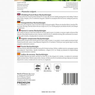 Fasola tyczna - Neckarkonigin - 20 nasion