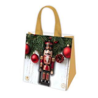 Torba z motywem świątecznym - 38 x 40 x 20 cm - Dziadek do orzechów