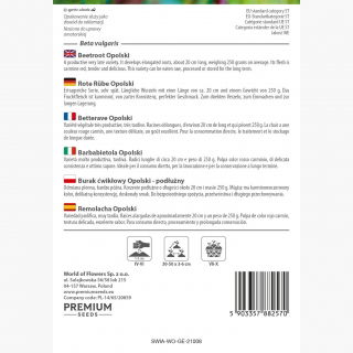 Burak ćwikłowy podłużny - Opolski - 500 nasion