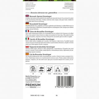 Kapusta brukselska Groninger - 640 nasion