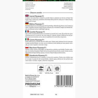 Marchew Flyaway F1 - średnio wczesna - 450 nasion