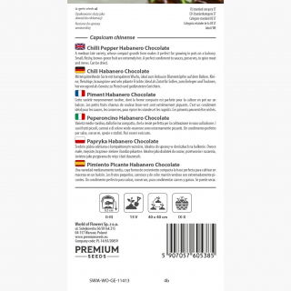 Papryka Habanero Chocolate - ostra, ciemnobrązowa