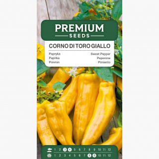 Papryka Corno di Toro Giallo - słodka, żółta