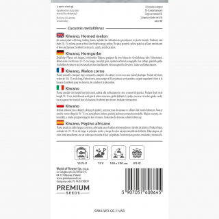 Kiwano, ogórek afrykański - 18 nasion