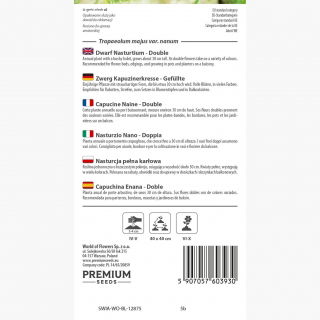 Nasturcja pełna karłowa - 24 nasion