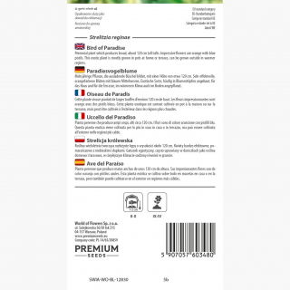 Strelicja królewska - Rajski ptak - 5 nasion