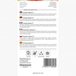 Pomidor wysoki – Adam F1 - 64 nasion