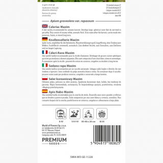 Seler korzeniowy Maxim - późny - 2600 nasion