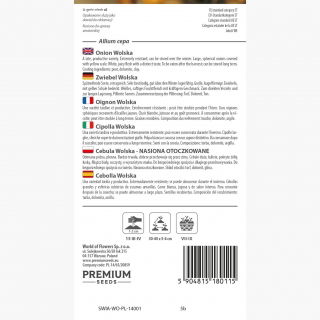 Cebula Wolska – nasiona otoczkowane - 200 nasion