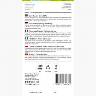 Chaber bławatek niski - mieszanka - 220 nasion