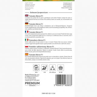 Pomidor Akron - szklarniowy, tunelowy, pomarańczowo-czerwony