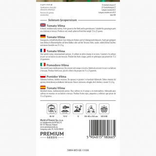 Pomidor Vilma - drobny, czerwony, dobry do uprawy doniczkowej