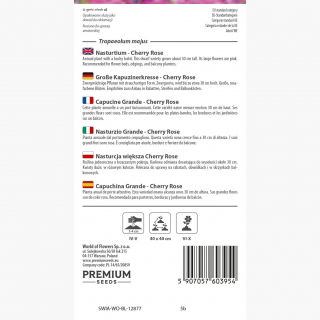 Nasturcja większa Whirly Bird Cherry Rose