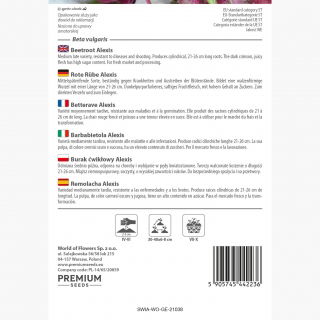 Burak ćwikłowy Alexis - cylindryczny, późny