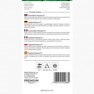 Ogórek Prymus - średnio wczesny, bardzo plenny, typowo konserwowy