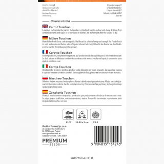 Marchew Touchon - średnio wczesna, można uprawiać w pojemnikach