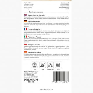 Papryka Parade - podłużna, intensywnie czerwona, szklarniowa, tunelowa