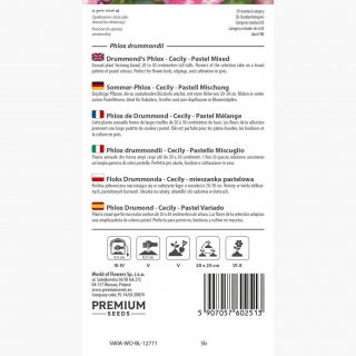 Floks Drummonda - Cecily - mieszanka pastelowa