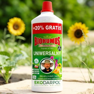 Biohumus Extra - uniwersalny - ekologiczny, bezpieczny dla środowiska - 1,2 l