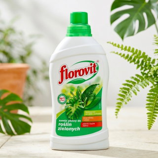 Nawóz do roślin zielonych ozdobnych z liści - Florovit - 1 litr