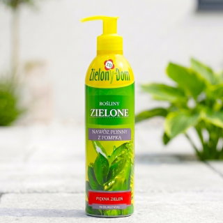 Nawóz do roślin zielonych w butelce z pompką - Zielony Dom - 300 ml